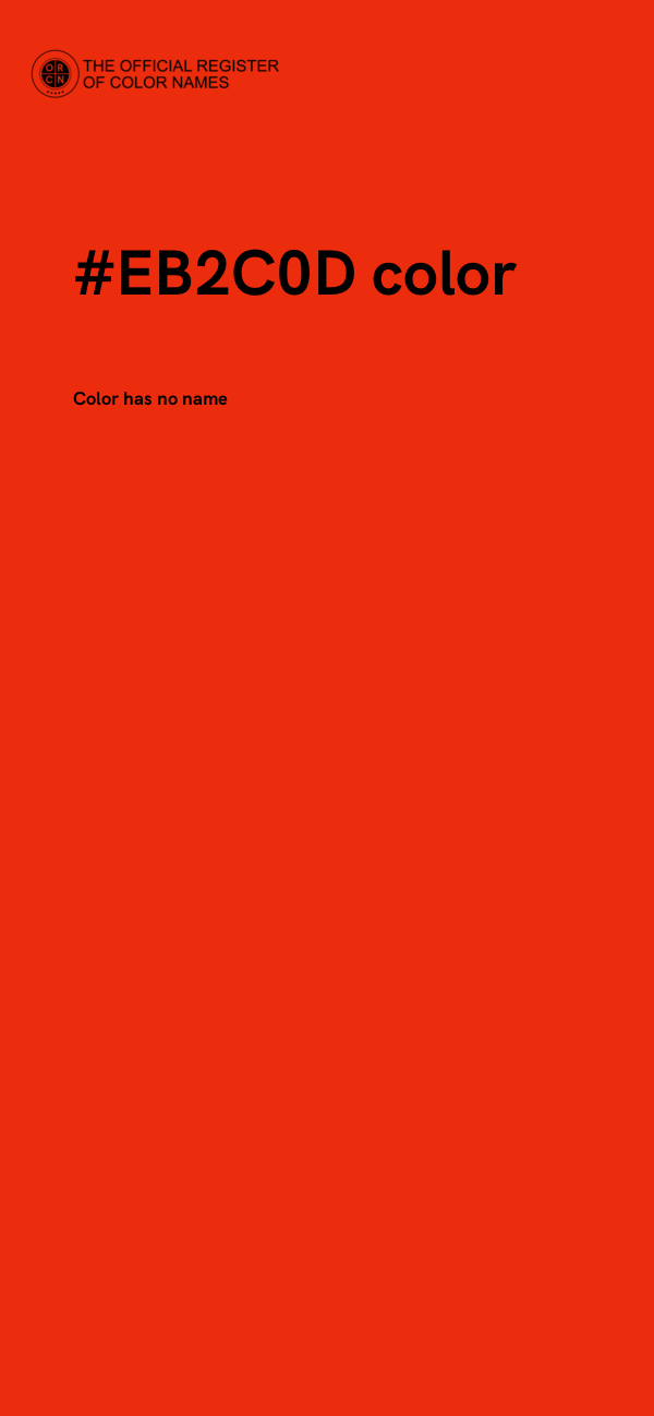 #EB2C0D color image
