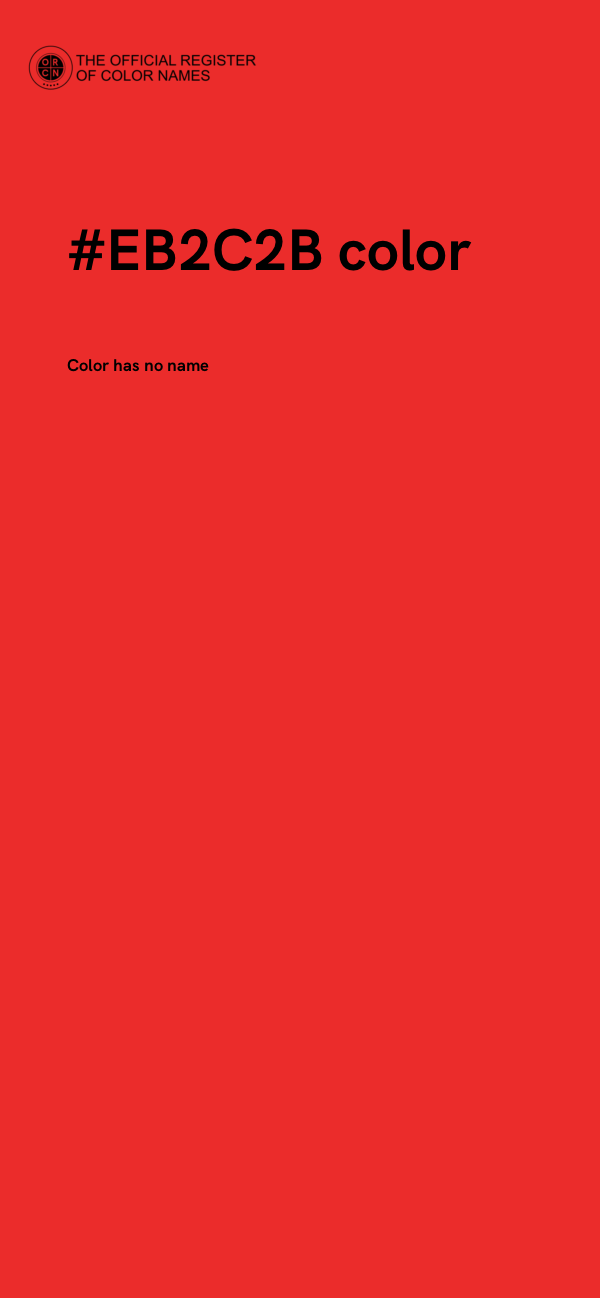 #EB2C2B color image