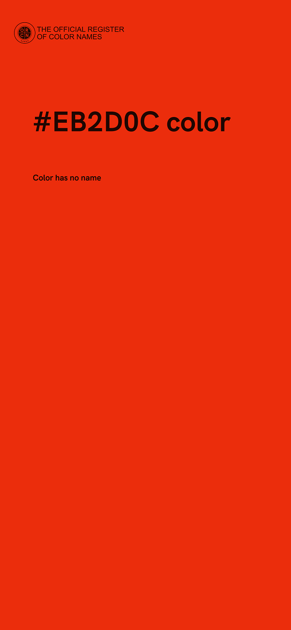 #EB2D0C color image