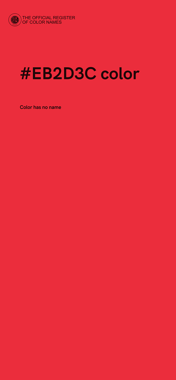 #EB2D3C color image