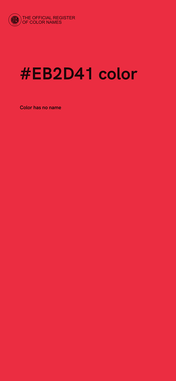 #EB2D41 color image
