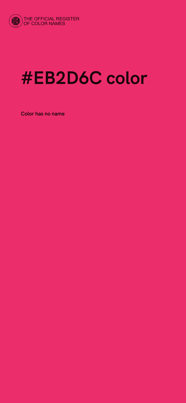 #EB2D6C color image