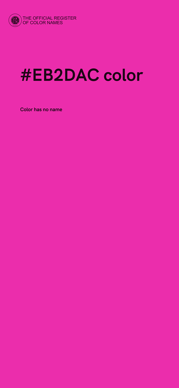#EB2DAC color image