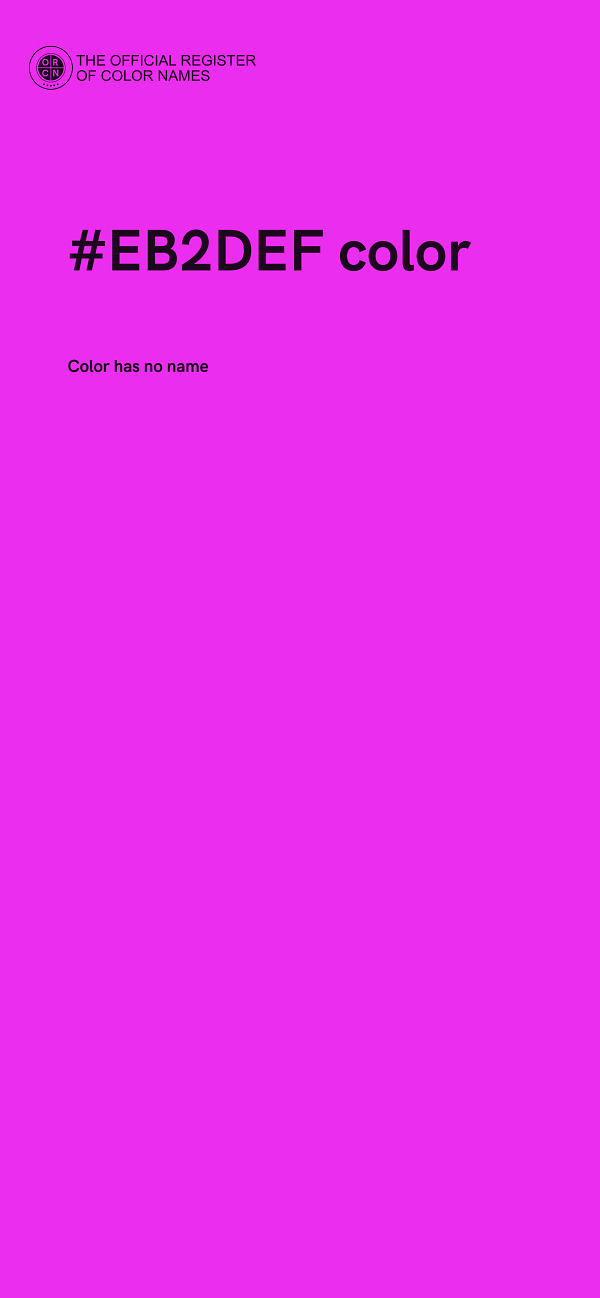 #EB2DEF color image