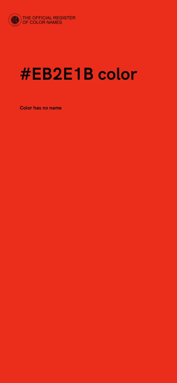 #EB2E1B color image