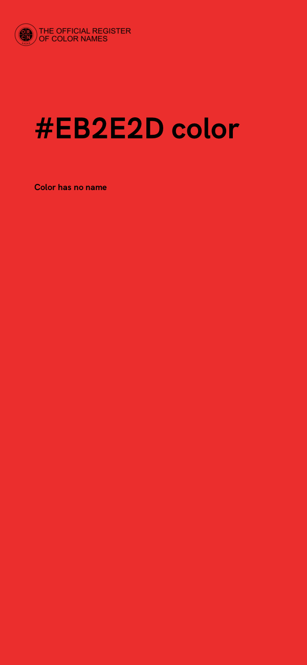 #EB2E2D color image