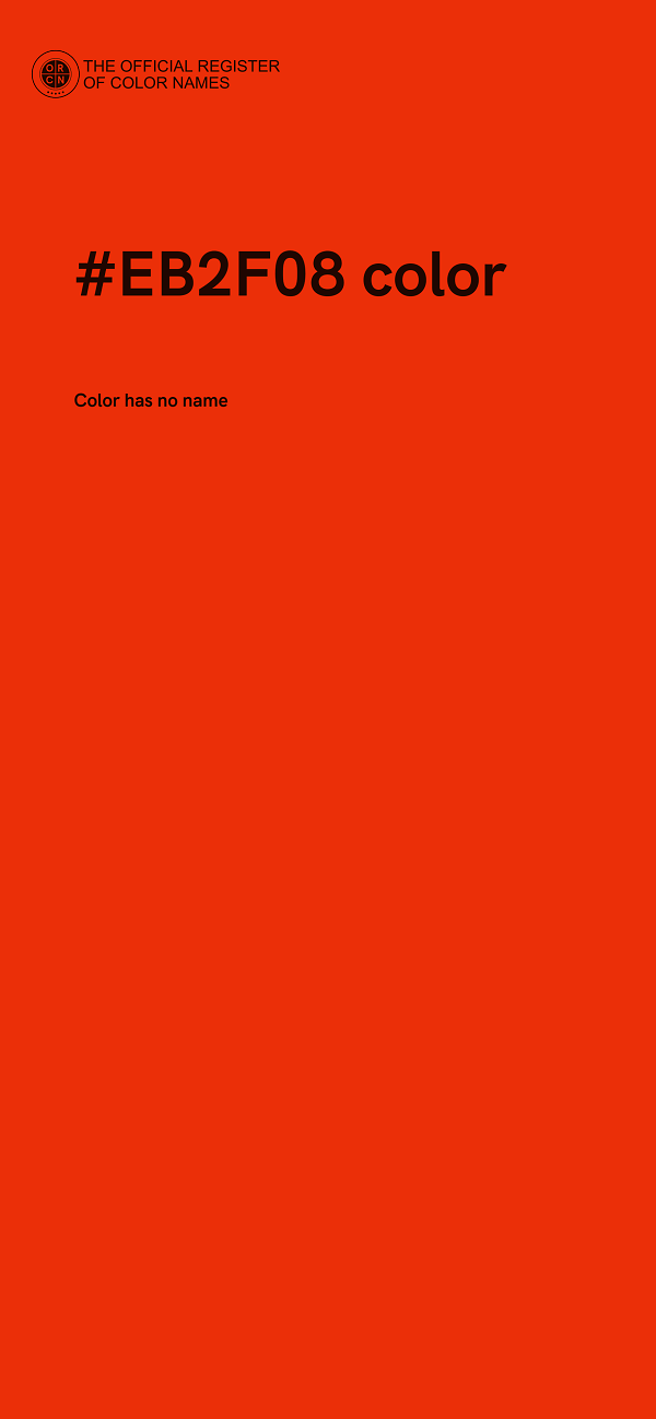 #EB2F08 color image