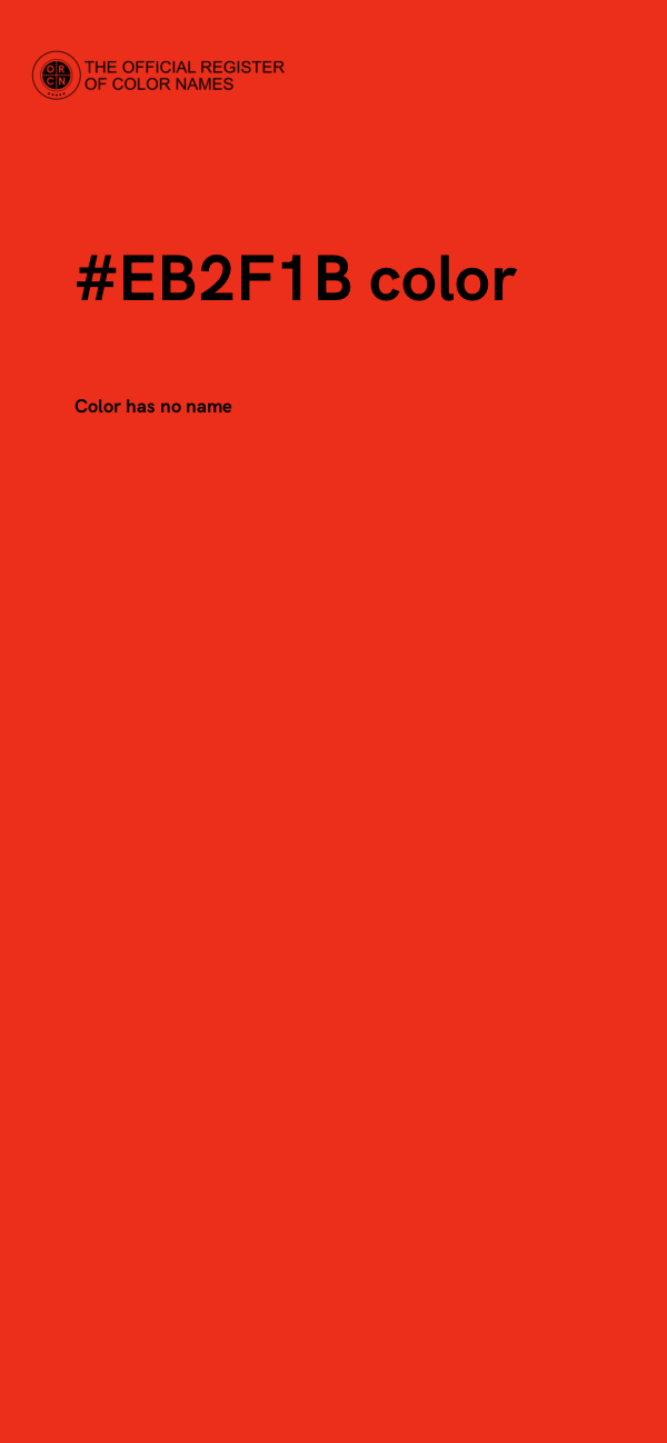 #EB2F1B color image