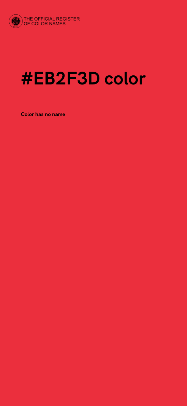 #EB2F3D color image