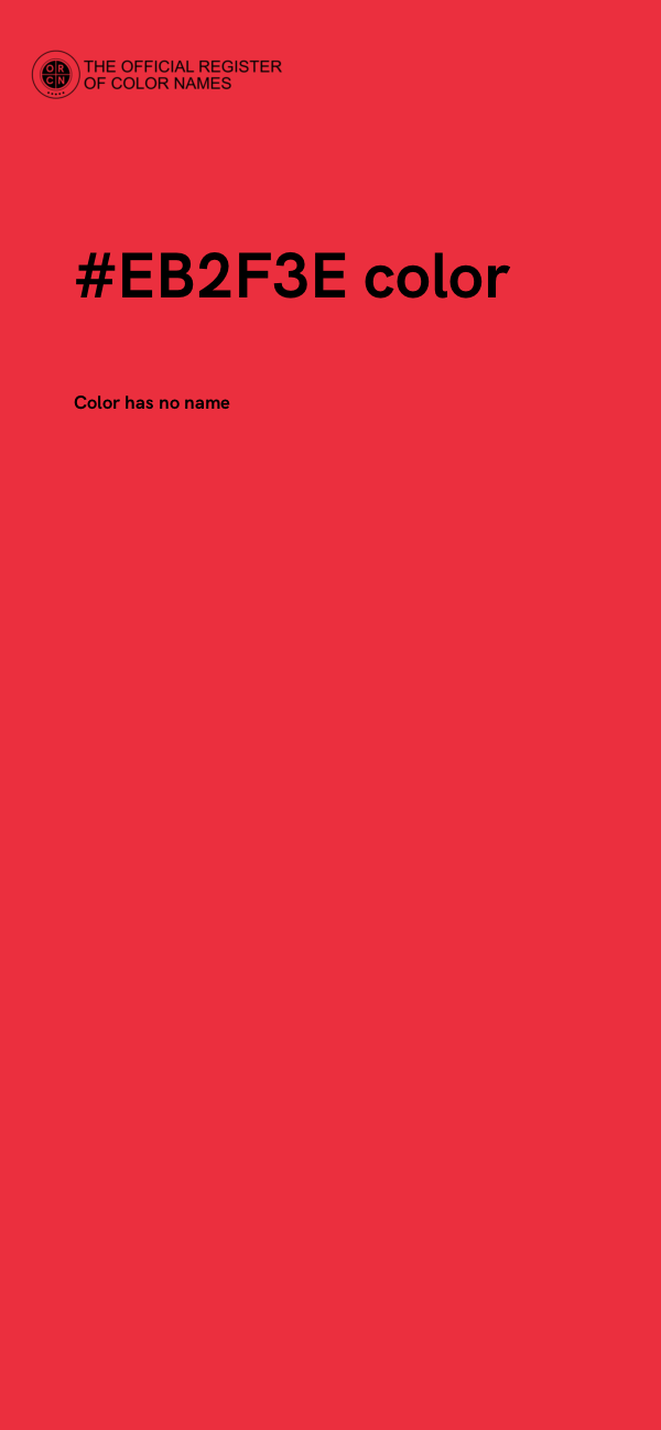 #EB2F3E color image