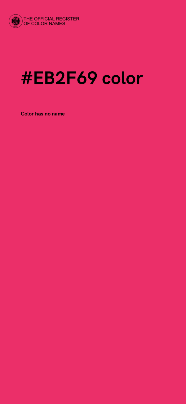 #EB2F69 color image