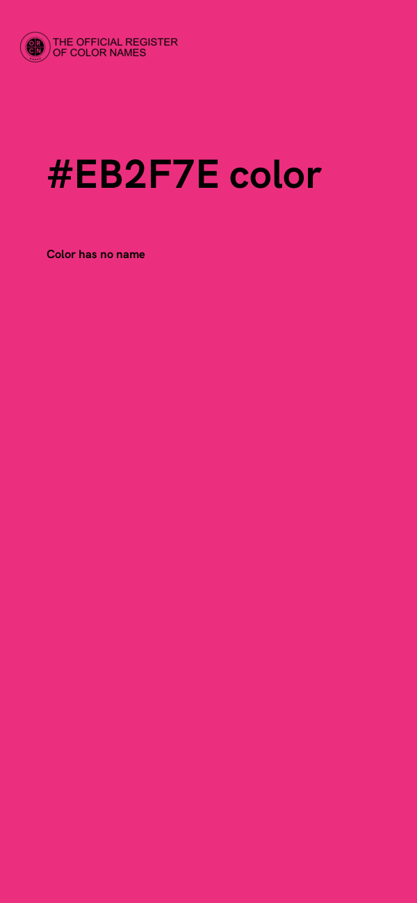 #EB2F7E color image