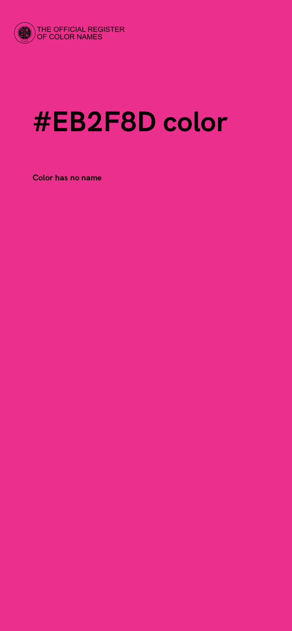 #EB2F8D color image