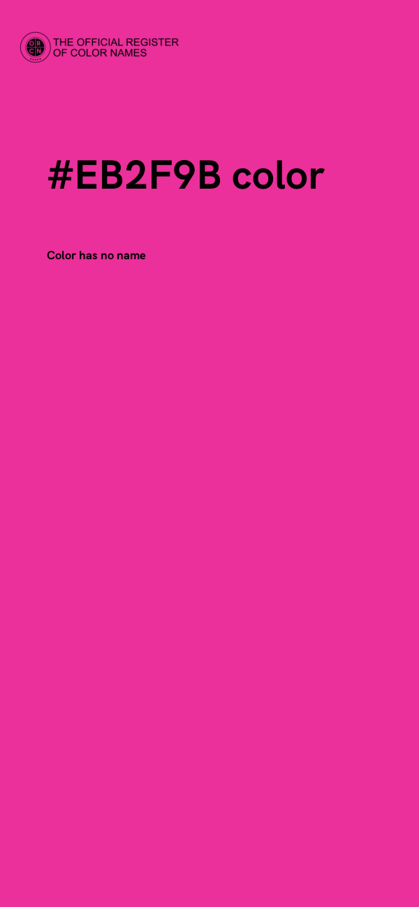 #EB2F9B color image