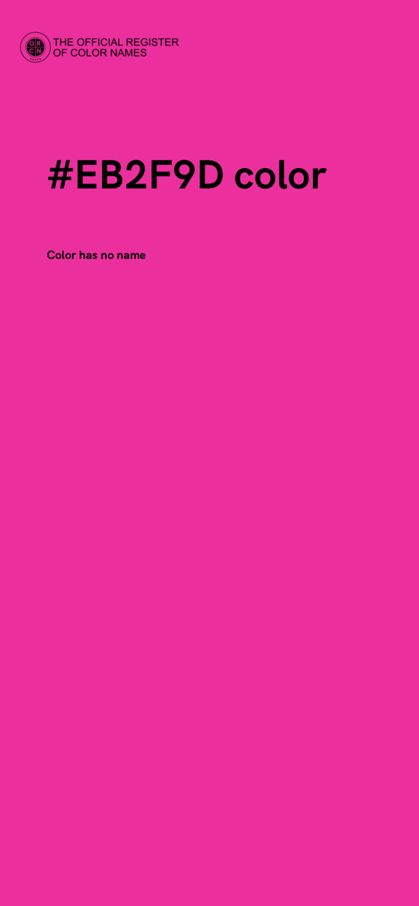 #EB2F9D color image