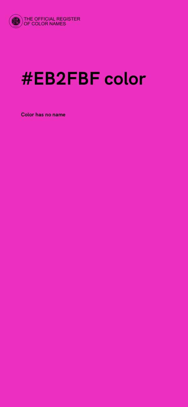 #EB2FBF color image