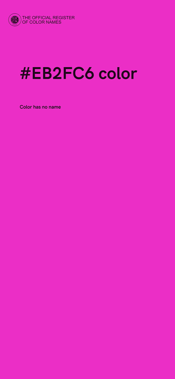 #EB2FC6 color image