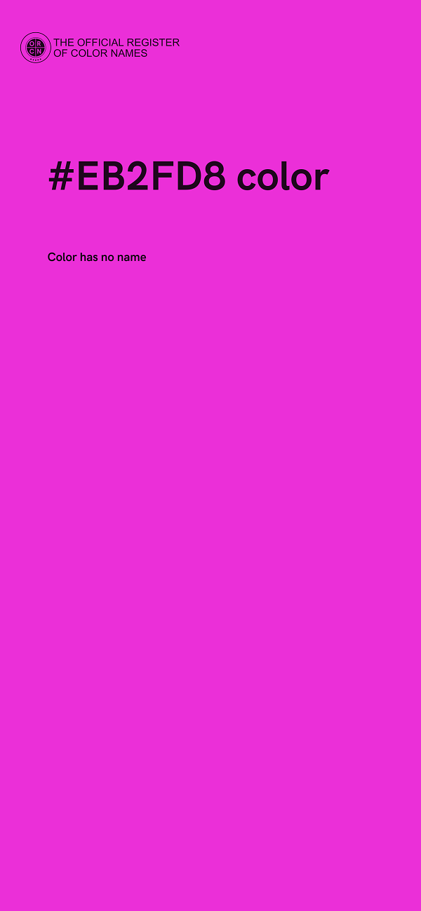 #EB2FD8 color image