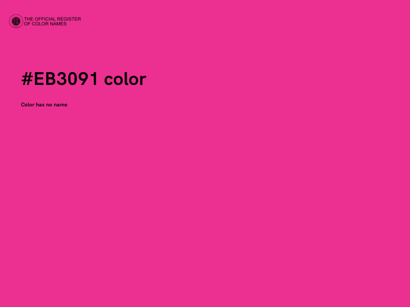 #EB3091 color image