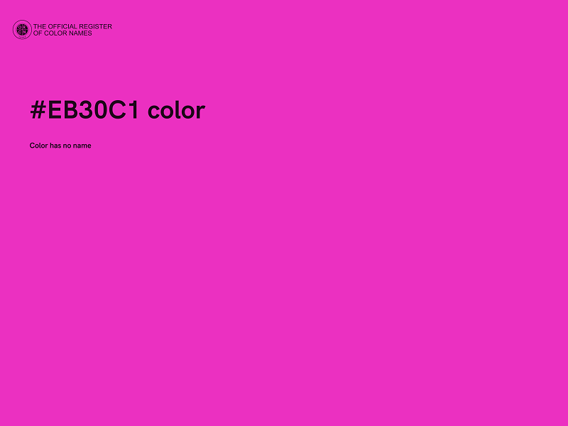#EB30C1 color image