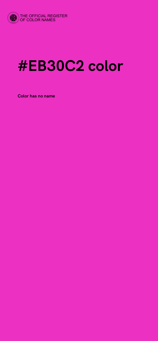 #EB30C2 color image