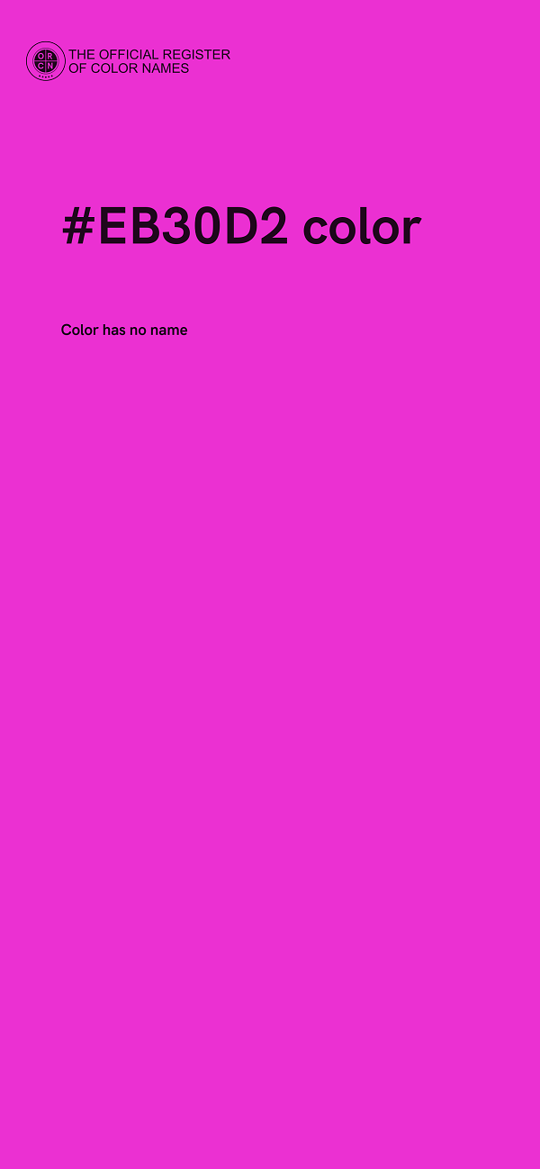 #EB30D2 color image
