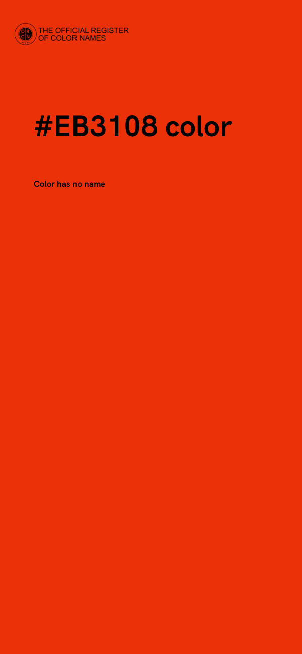 #EB3108 color image