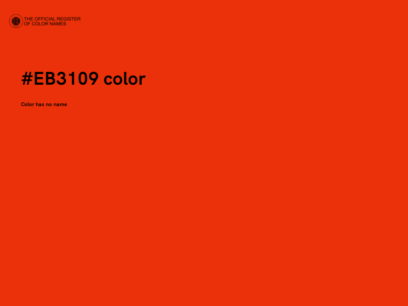 #EB3109 color image