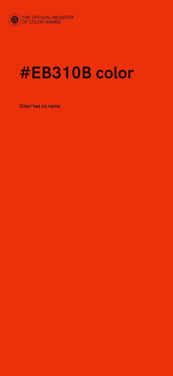 #EB310B color image