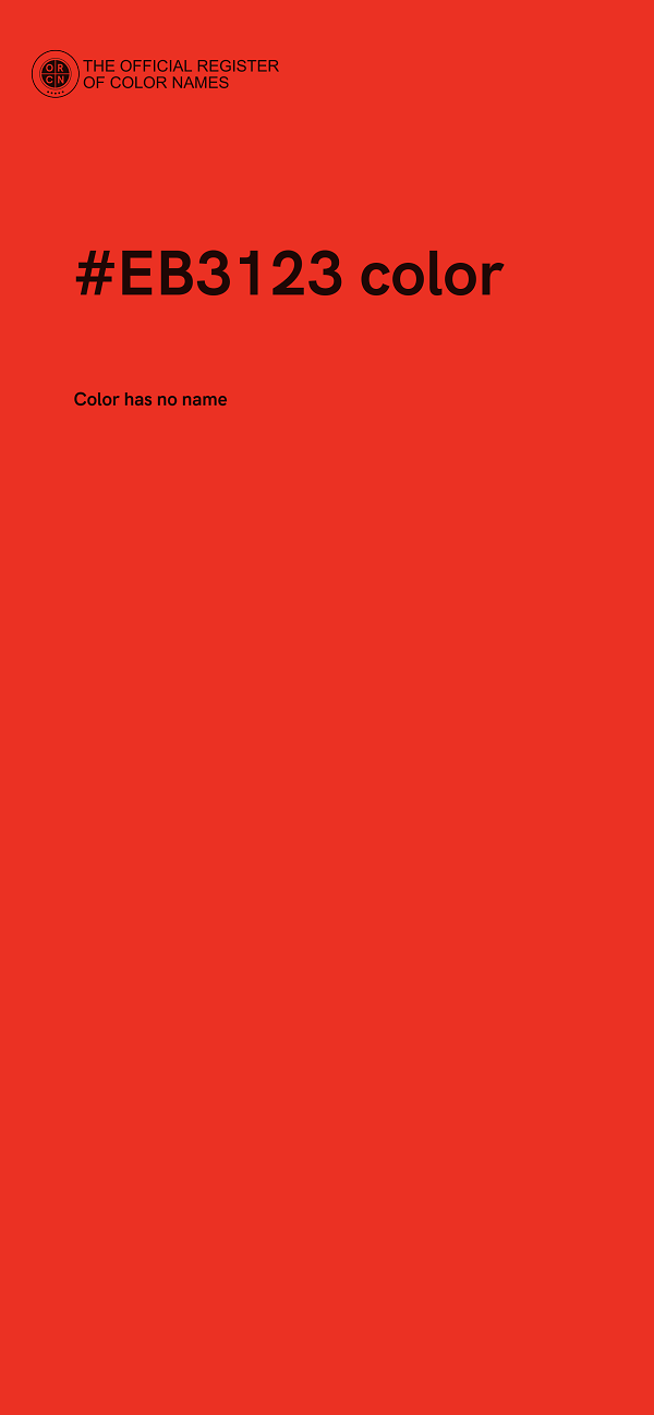 #EB3123 color image