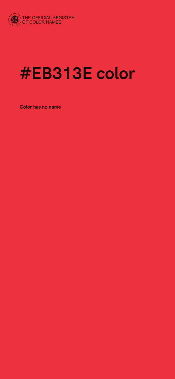 #EB313E color image
