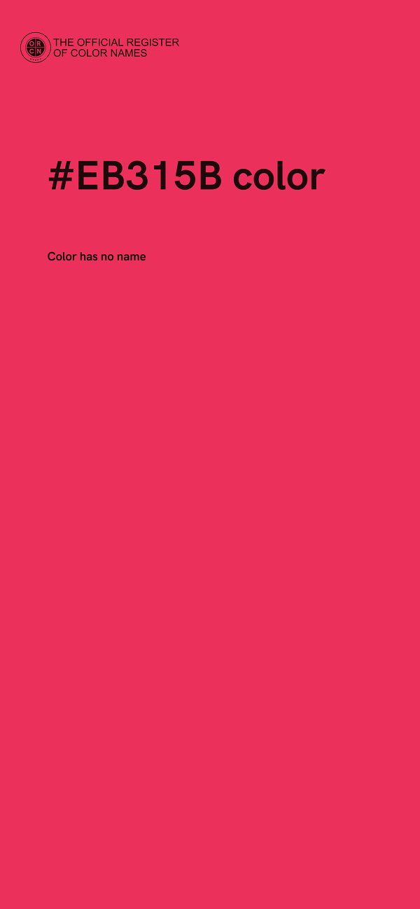 #EB315B color image