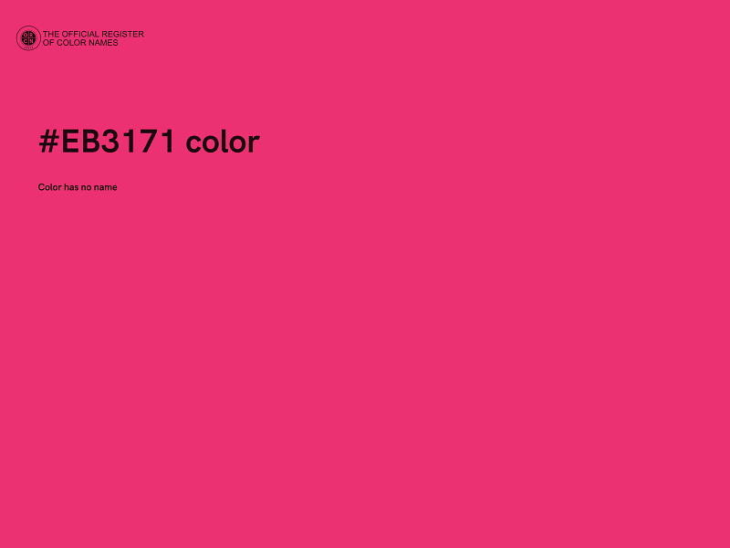 #EB3171 color image