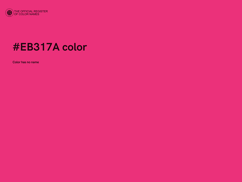 #EB317A color image