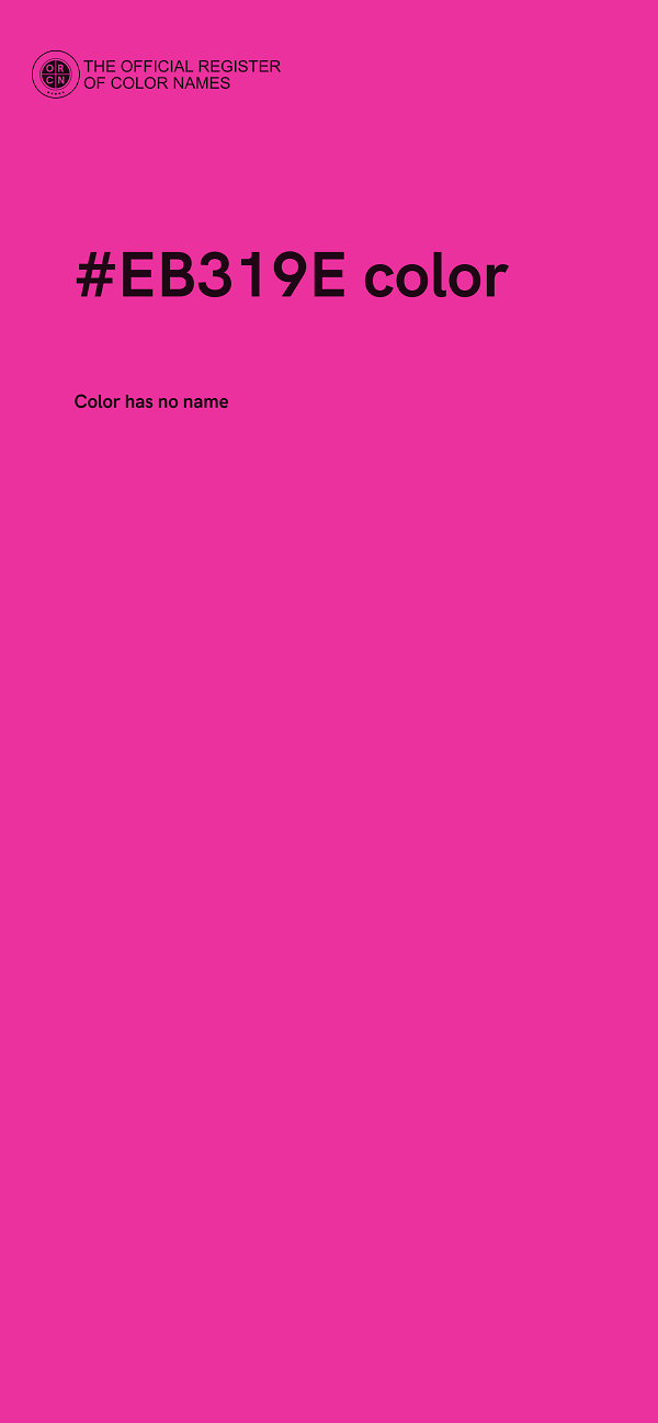 #EB319E color image