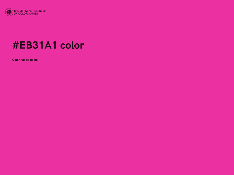 #EB31A1 color image