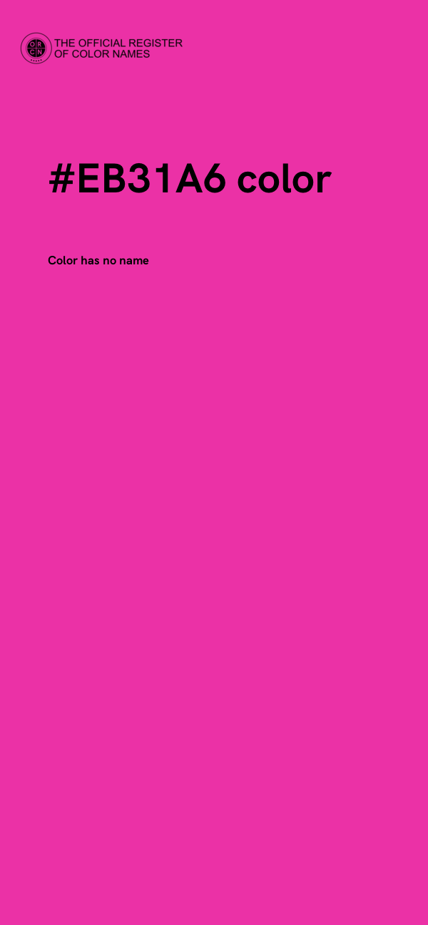 #EB31A6 color image