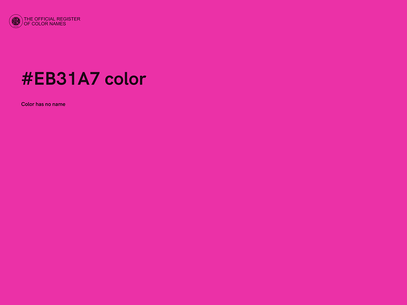 #EB31A7 color image