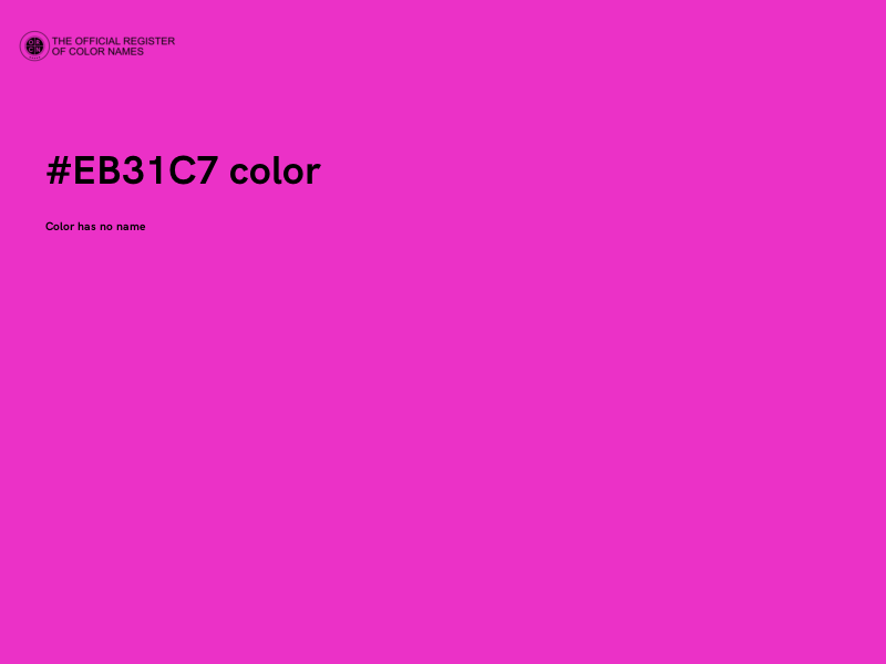 #EB31C7 color image