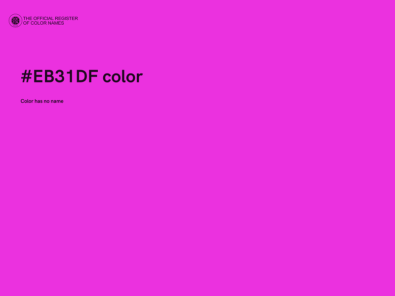 #EB31DF color image