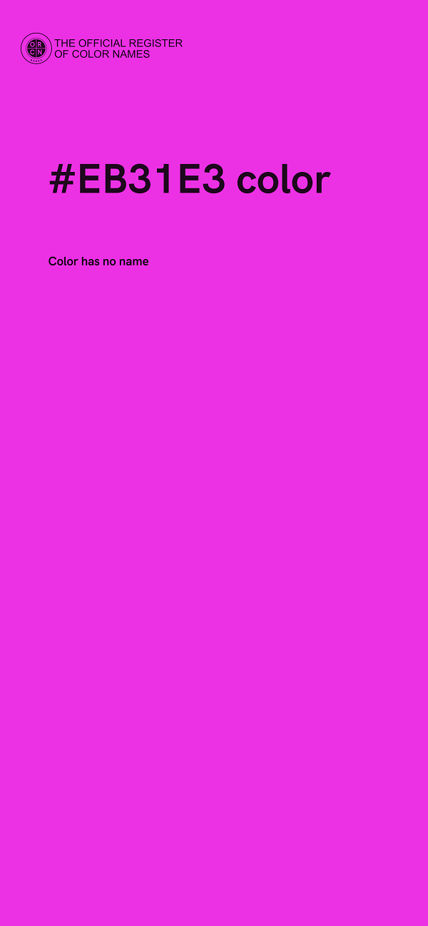 #EB31E3 color image