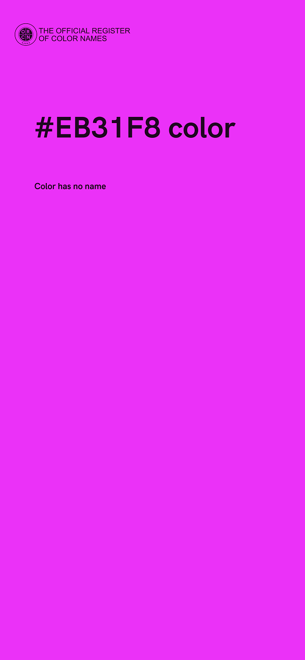 #EB31F8 color image