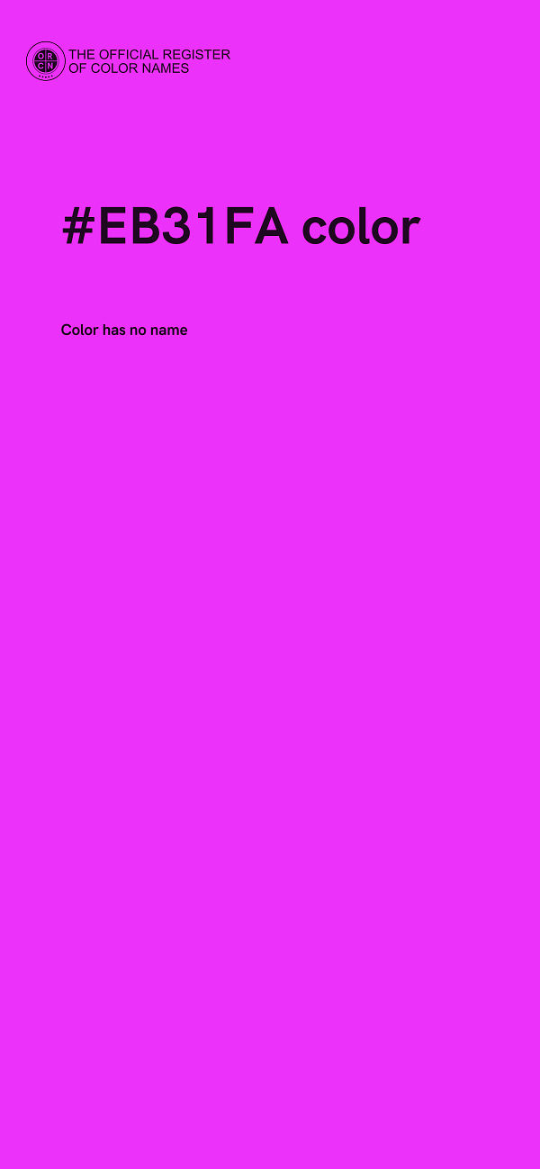 #EB31FA color image