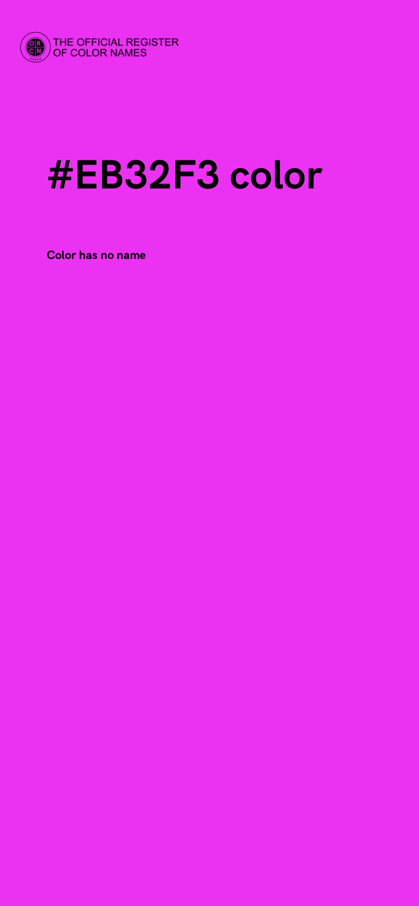 #EB32F3 color image