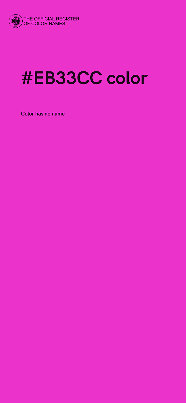 #EB33CC color image