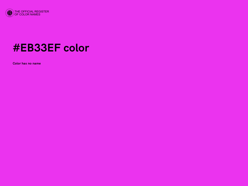 #EB33EF color image