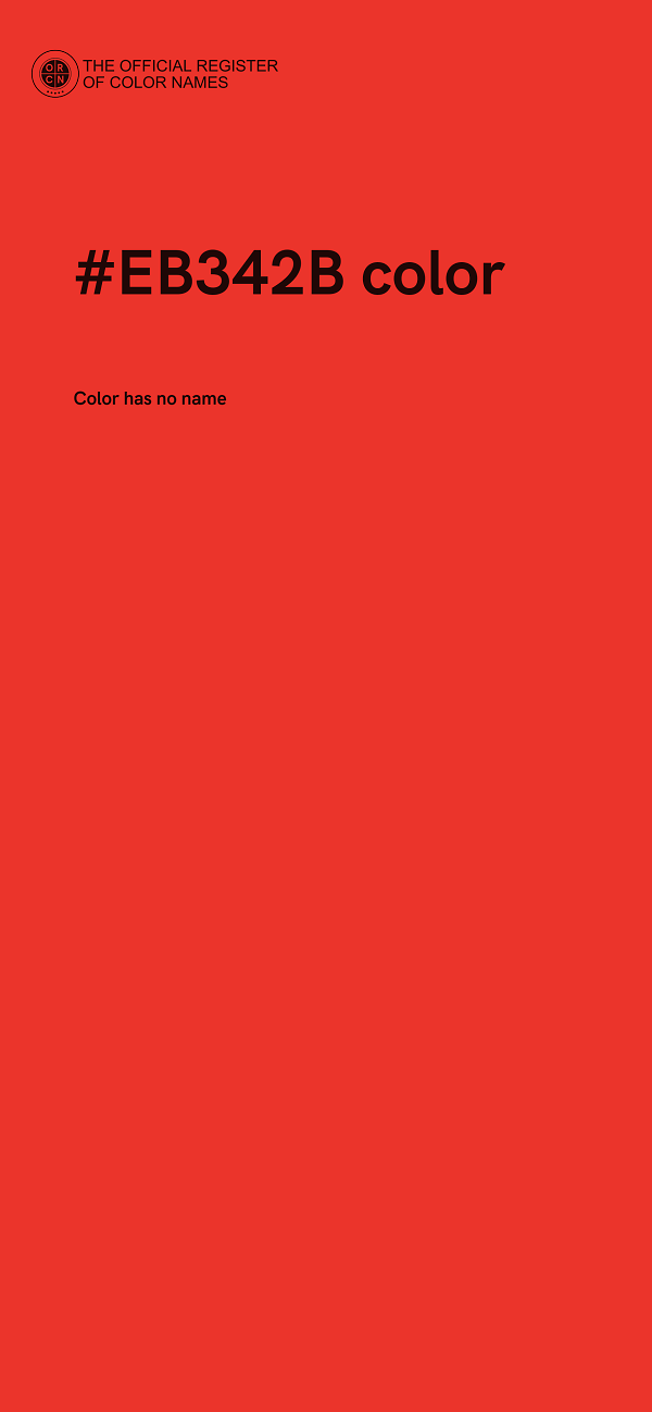 #EB342B color image