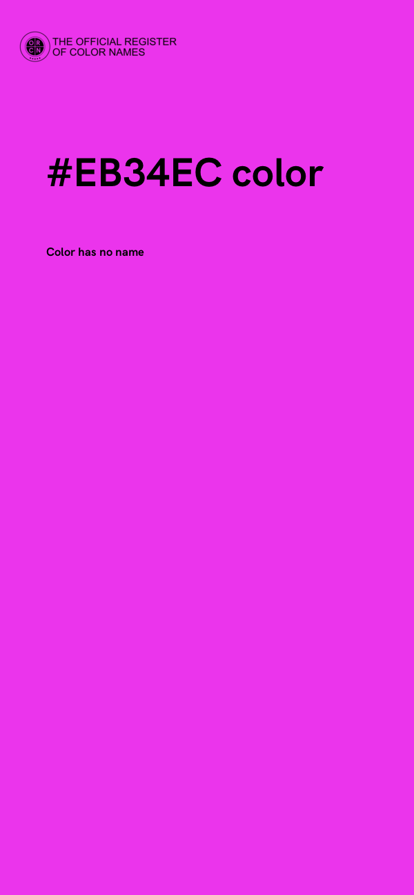 #EB34EC color image