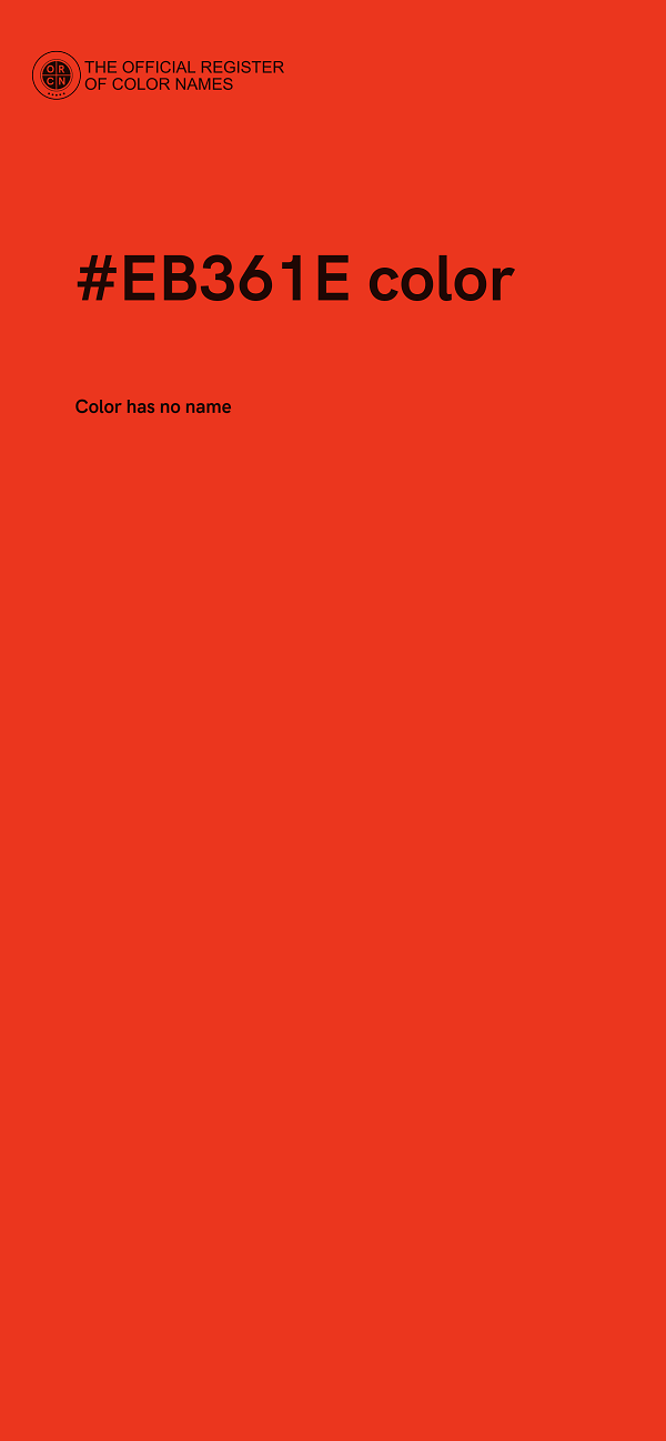 #EB361E color image