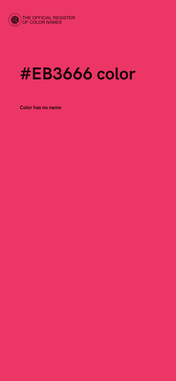 #EB3666 color image